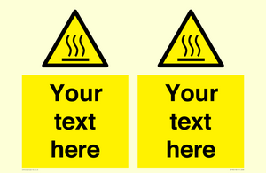 WK7784: Custom warning hot surface
