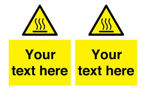 WK7784: Custom warning hot surface