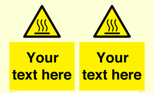 WK7784: Custom warning hot surface