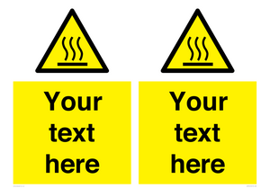 WK7784: Custom warning hot surface