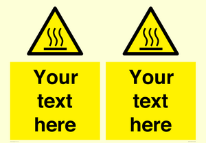 WK7784: Custom warning hot surface