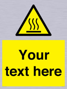 WK7784: Custom warning hot surface