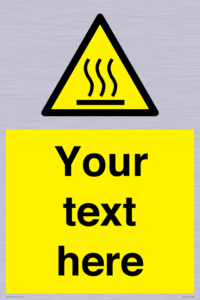 WK7784: Custom warning hot surface