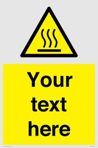WK7784: Custom warning hot surface