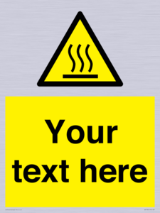 WK7784: Custom warning hot surface