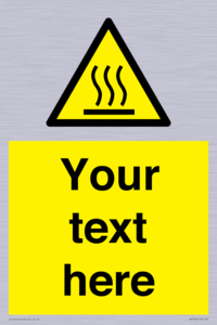 WK7784: Custom warning hot surface