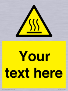 WK7784: Custom warning hot surface