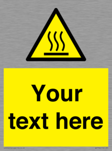WK7784: Custom warning hot surface