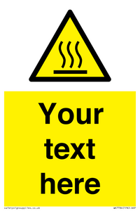 WK7784: Custom warning hot surface