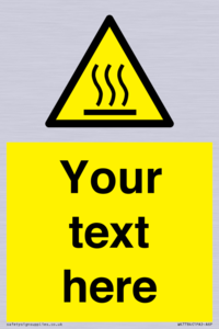 WK7784: Custom warning hot surface