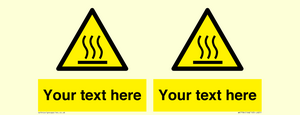 WK7784: Custom warning hot surface