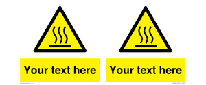 WK7784: Custom warning hot surface