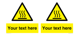 WK7784: Custom warning hot surface