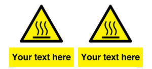 WK7784: Custom warning hot surface