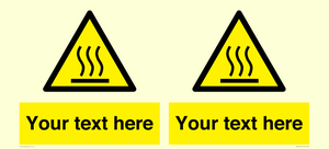 WK7784: Custom warning hot surface