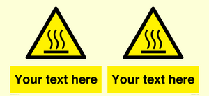 WK7784: Custom warning hot surface