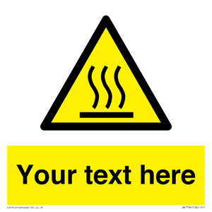 WK7784: Custom warning hot surface