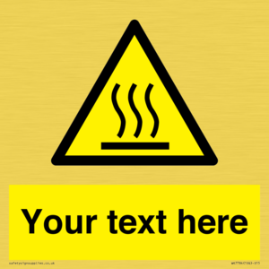 WK7784: Custom warning hot surface