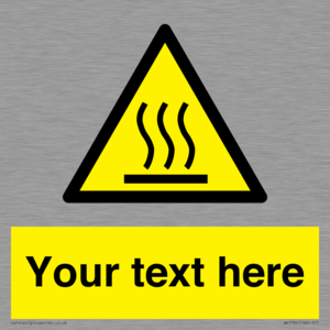 WK7784: Custom warning hot surface