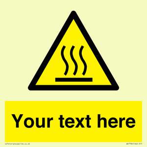 WK7784: Custom warning hot surface