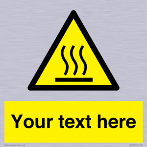 WK7784: Custom warning hot surface