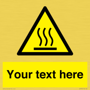 WK7784: Custom warning hot surface