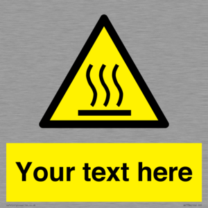 WK7784: Custom warning hot surface