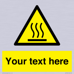 WK7784: Custom warning hot surface