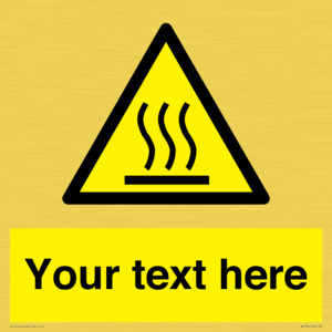WK7784: Custom warning hot surface