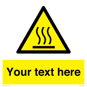 WK7784: Custom warning hot surface