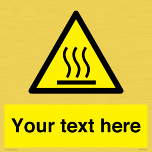 WK7784: Custom warning hot surface