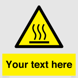 WK7784: Custom warning hot surface
