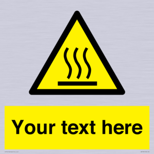 WK7784: Custom warning hot surface