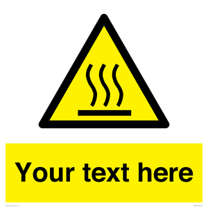 WK7784: Custom warning hot surface