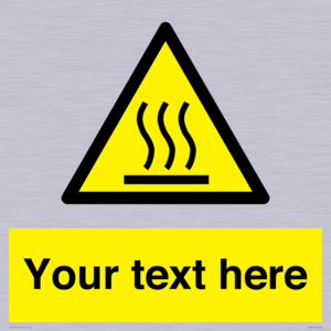 WK7784: Custom warning hot surface