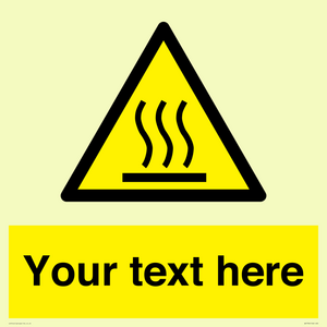 WK7784: Custom warning hot surface
