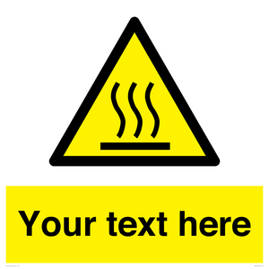 WK7784: Custom warning hot surface
