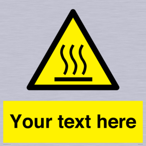 WK7784: Custom warning hot surface