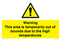 WK7946: Warning This area is temporarily out of bounds due to the high temperatures