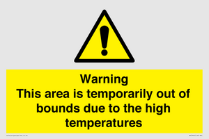 WK7946: Warning This area is temporarily out of bounds due to the high temperatures