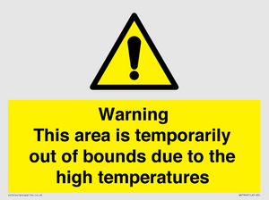 WK7946: Warning This area is temporarily out of bounds due to the high temperatures