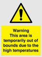 WK7946: Warning This area is temporarily out of bounds due to the high temperatures