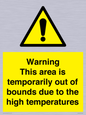 WK7946: Warning This area is temporarily out of bounds due to the high temperatures