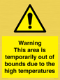 WK7946: Warning This area is temporarily out of bounds due to the high temperatures