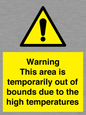 WK7946: Warning This area is temporarily out of bounds due to the high temperatures