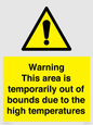 WK7946: Warning This area is temporarily out of bounds due to the high temperatures