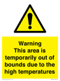 WK7946: Warning This area is temporarily out of bounds due to the high temperatures
