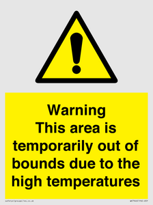 WK7946: Warning This area is temporarily out of bounds due to the high temperatures
