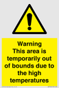 WK7946: Warning This area is temporarily out of bounds due to the high temperatures