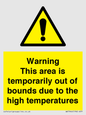WK7946: Warning This area is temporarily out of bounds due to the high temperatures